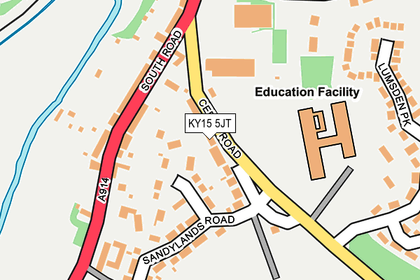 KY15 5JT map - OS OpenMap – Local (Ordnance Survey)