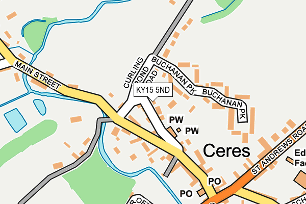 KY15 5ND map - OS OpenMap – Local (Ordnance Survey)