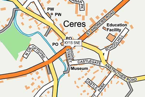 KY15 5NE map - OS OpenMap – Local (Ordnance Survey)