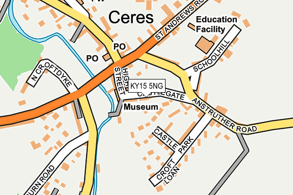 KY15 5NG map - OS OpenMap – Local (Ordnance Survey)
