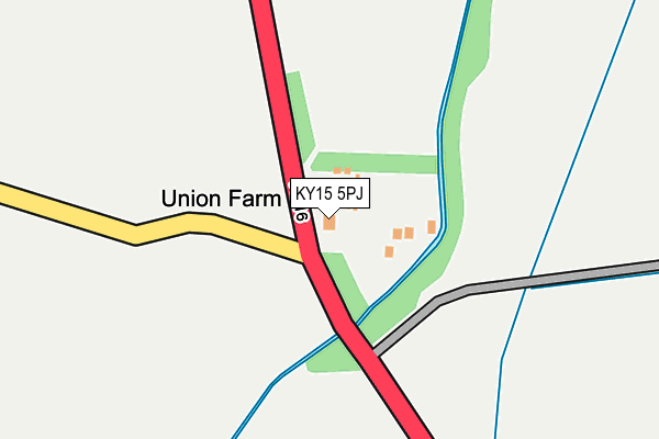 KY15 5PJ map - OS OpenMap – Local (Ordnance Survey)
