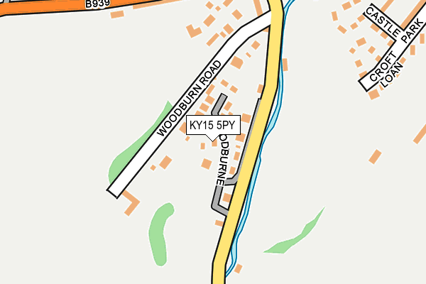 KY15 5PY map - OS OpenMap – Local (Ordnance Survey)