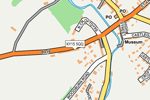 KY15 5QQ map - OS OpenMap – Local (Ordnance Survey)