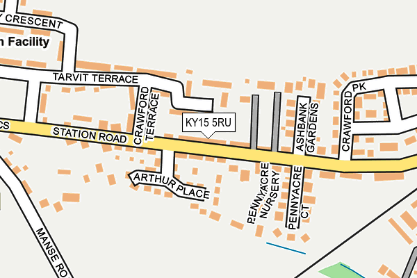 KY15 5RU map - OS OpenMap – Local (Ordnance Survey)