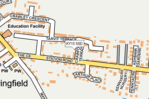 KY15 5SD map - OS OpenMap – Local (Ordnance Survey)