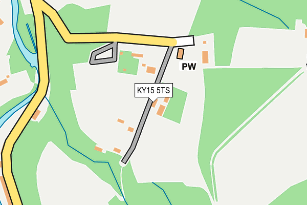 KY15 5TS map - OS OpenMap – Local (Ordnance Survey)