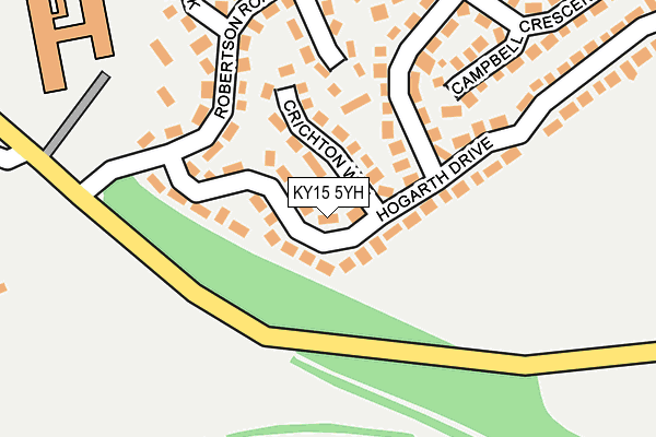 KY15 5YH map - OS OpenMap – Local (Ordnance Survey)