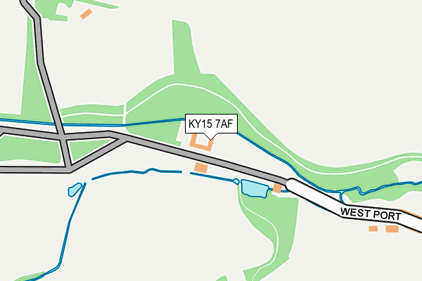 KY15 7AF map - OS OpenMap – Local (Ordnance Survey)