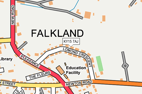 KY15 7AJ map - OS OpenMap – Local (Ordnance Survey)
