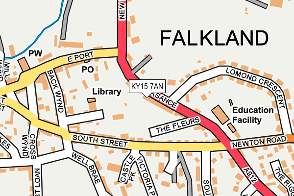 KY15 7AN map - OS OpenMap – Local (Ordnance Survey)