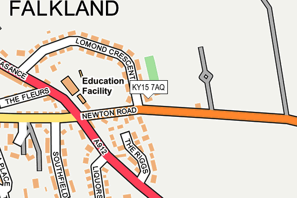 KY15 7AQ map - OS OpenMap – Local (Ordnance Survey)