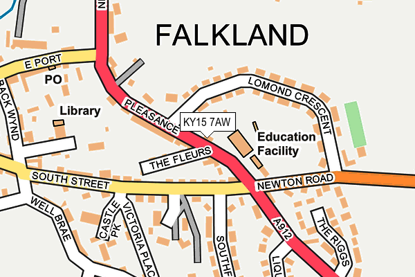 KY15 7AW map - OS OpenMap – Local (Ordnance Survey)