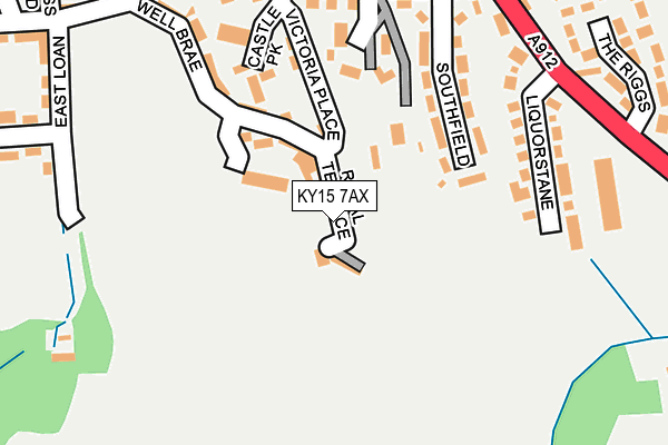 KY15 7AX map - OS OpenMap – Local (Ordnance Survey)