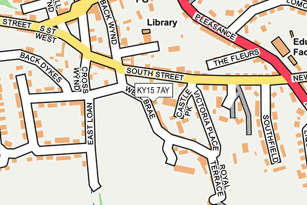 KY15 7AY map - OS OpenMap – Local (Ordnance Survey)