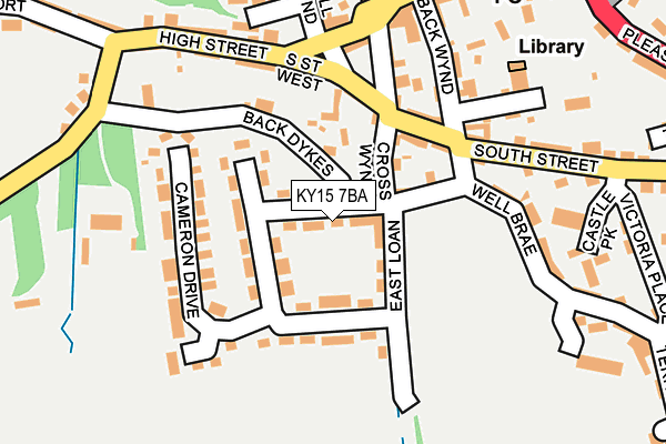 KY15 7BA map - OS OpenMap – Local (Ordnance Survey)