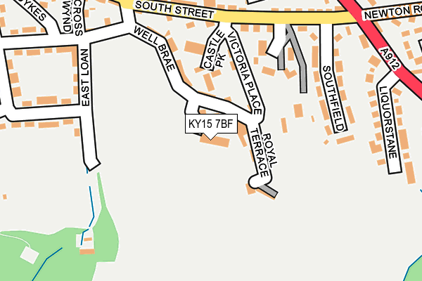 KY15 7BF map - OS OpenMap – Local (Ordnance Survey)