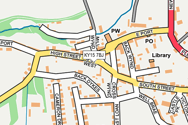 KY15 7BJ map - OS OpenMap – Local (Ordnance Survey)