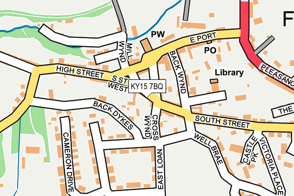 KY15 7BQ map - OS OpenMap – Local (Ordnance Survey)