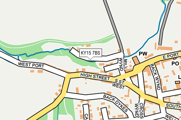KY15 7BS map - OS OpenMap – Local (Ordnance Survey)