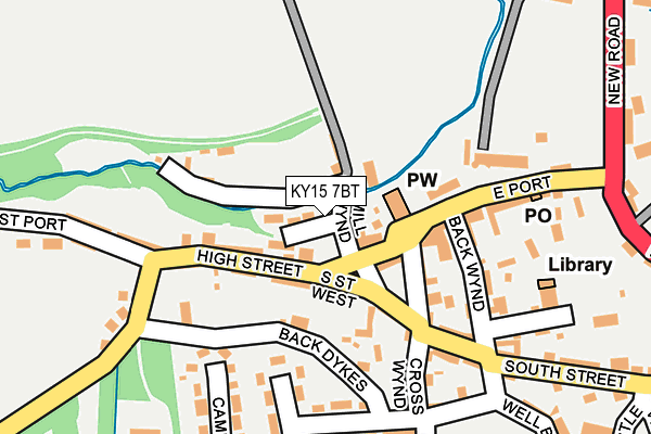 KY15 7BT map - OS OpenMap – Local (Ordnance Survey)