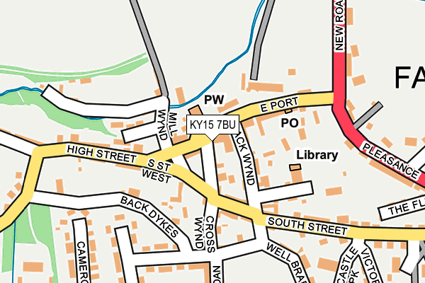 KY15 7BU map - OS OpenMap – Local (Ordnance Survey)