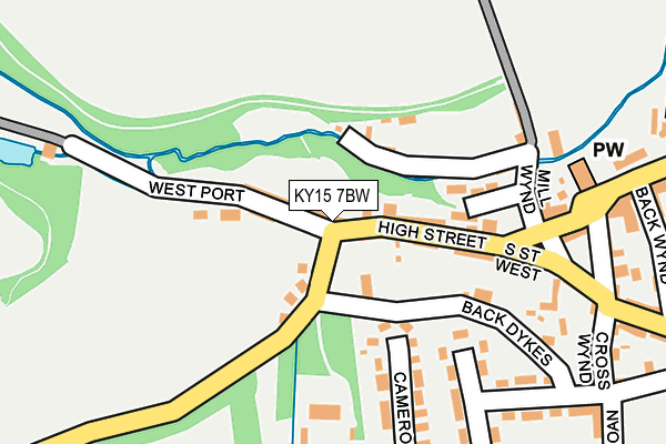 KY15 7BW map - OS OpenMap – Local (Ordnance Survey)