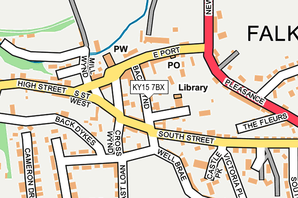 KY15 7BX map - OS OpenMap – Local (Ordnance Survey)