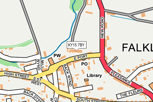 KY15 7BY map - OS OpenMap – Local (Ordnance Survey)