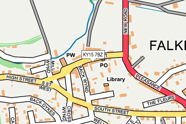 KY15 7BZ map - OS OpenMap – Local (Ordnance Survey)