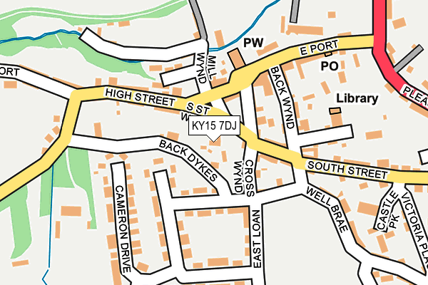 KY15 7DJ map - OS OpenMap – Local (Ordnance Survey)