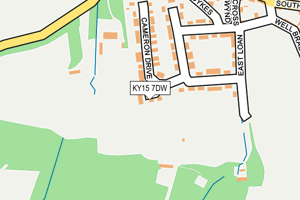 KY15 7DW map - OS OpenMap – Local (Ordnance Survey)