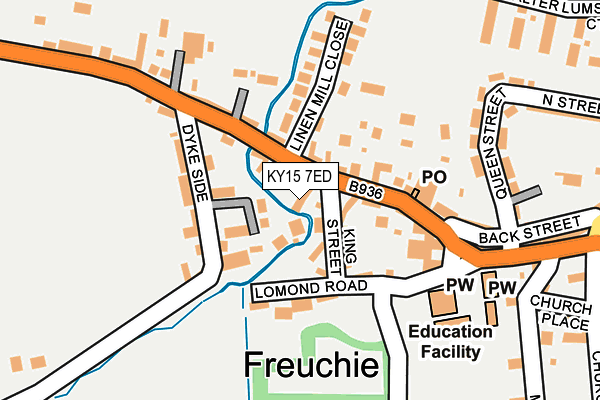 KY15 7ED map - OS OpenMap – Local (Ordnance Survey)