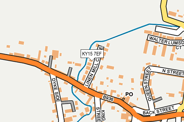 KY15 7EF map - OS OpenMap – Local (Ordnance Survey)