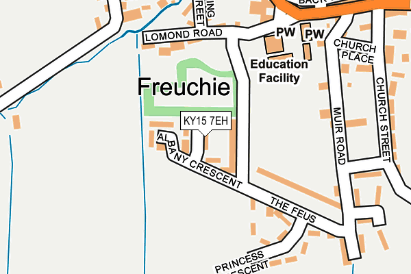 KY15 7EH map - OS OpenMap – Local (Ordnance Survey)