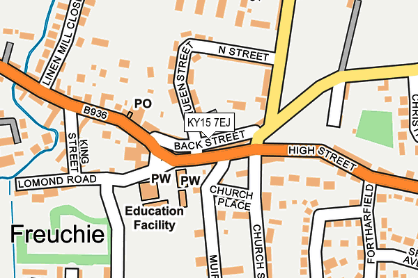 KY15 7EJ map - OS OpenMap – Local (Ordnance Survey)