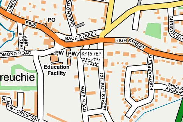 KY15 7EP map - OS OpenMap – Local (Ordnance Survey)