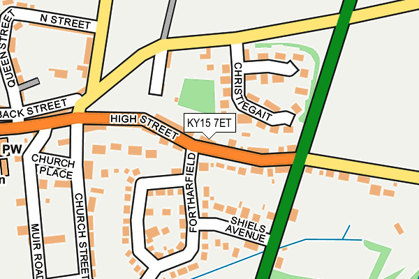 KY15 7ET map - OS OpenMap – Local (Ordnance Survey)