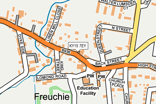 KY15 7EY map - OS OpenMap – Local (Ordnance Survey)