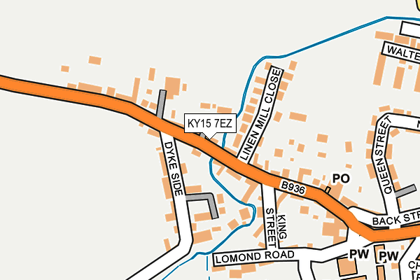 KY15 7EZ map - OS OpenMap – Local (Ordnance Survey)