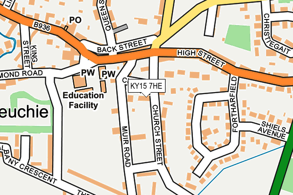 KY15 7HE map - OS OpenMap – Local (Ordnance Survey)