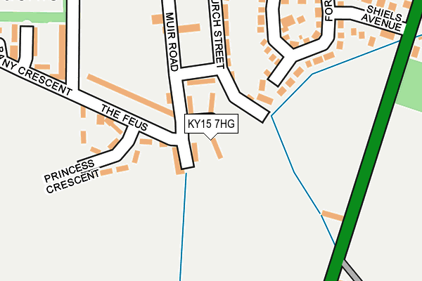 KY15 7HG map - OS OpenMap – Local (Ordnance Survey)