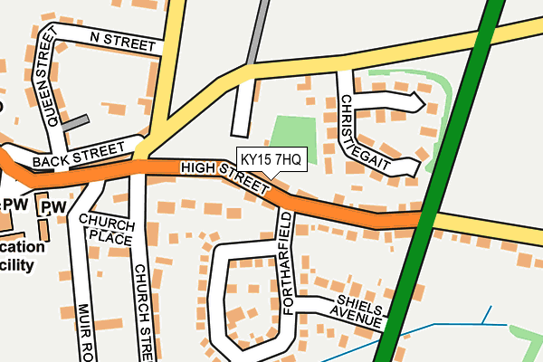 KY15 7HQ map - OS OpenMap – Local (Ordnance Survey)