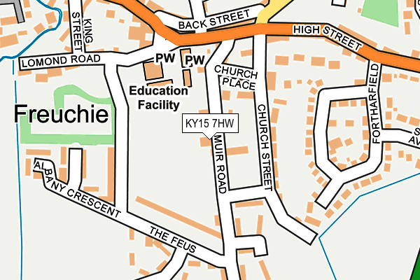 KY15 7HW map - OS OpenMap – Local (Ordnance Survey)