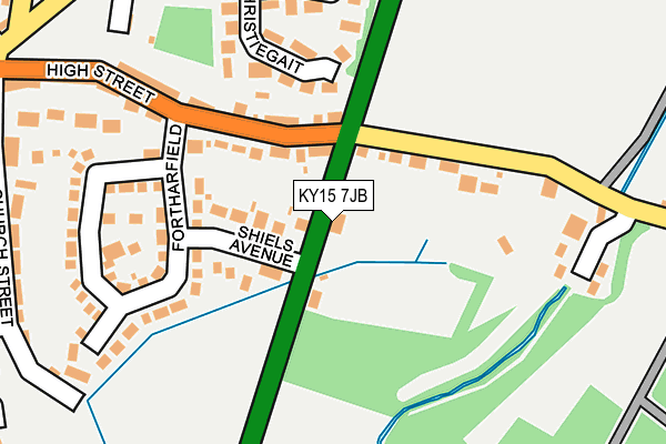 KY15 7JB map - OS OpenMap – Local (Ordnance Survey)