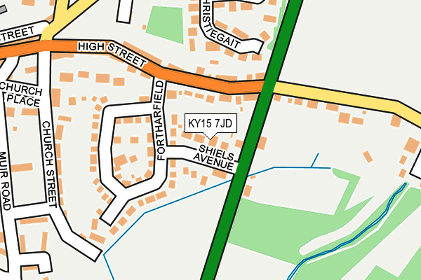 KY15 7JD map - OS OpenMap – Local (Ordnance Survey)