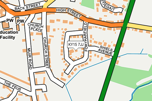 KY15 7JJ map - OS OpenMap – Local (Ordnance Survey)