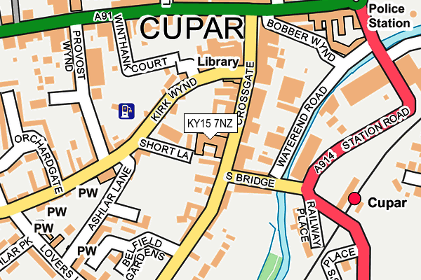 KY15 7NZ map - OS OpenMap – Local (Ordnance Survey)