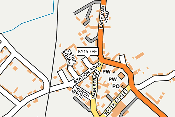 KY15 7PE map - OS OpenMap – Local (Ordnance Survey)