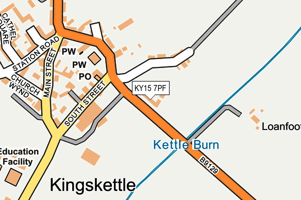 KY15 7PF map - OS OpenMap – Local (Ordnance Survey)