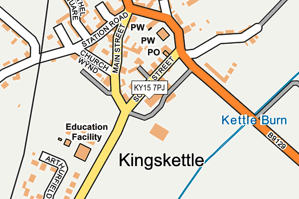 KY15 7PJ map - OS OpenMap – Local (Ordnance Survey)